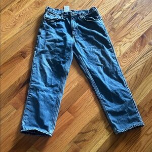 Carhartt Men's Relaxed Fit Lined Blue Jeans